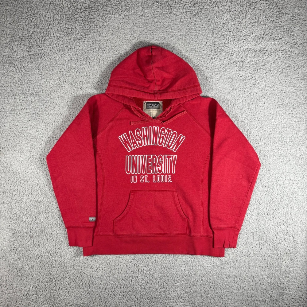 Washington University in Saint Louis Hoodie Womens Large Red Jansport WashU